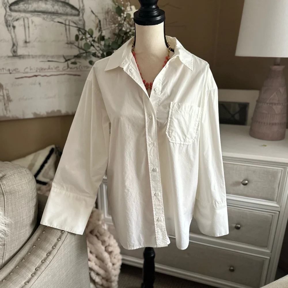 NWT | Sézane BILMA Shirt in Ecru - Picture 6 of 15